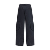 Black Cotton Cargo Pants